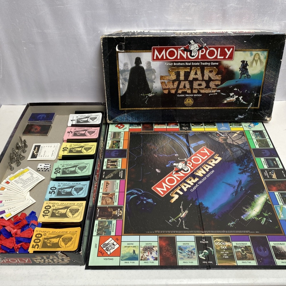 Monopoly: Star Wars Classic Trilogy Edition 1997 Parker Brothers game - Picture 1 of 10